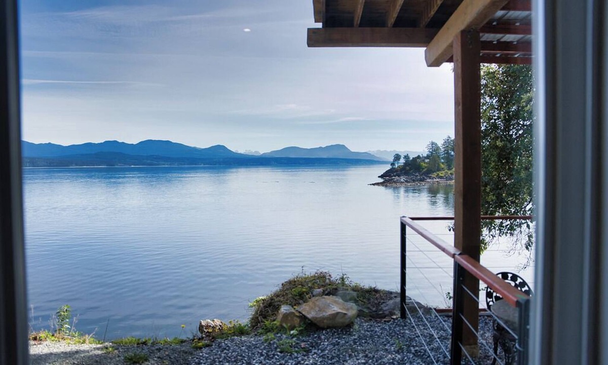 Vananda House | Amazing views, private, spacious, waterfront with fire table, luxury furniture.