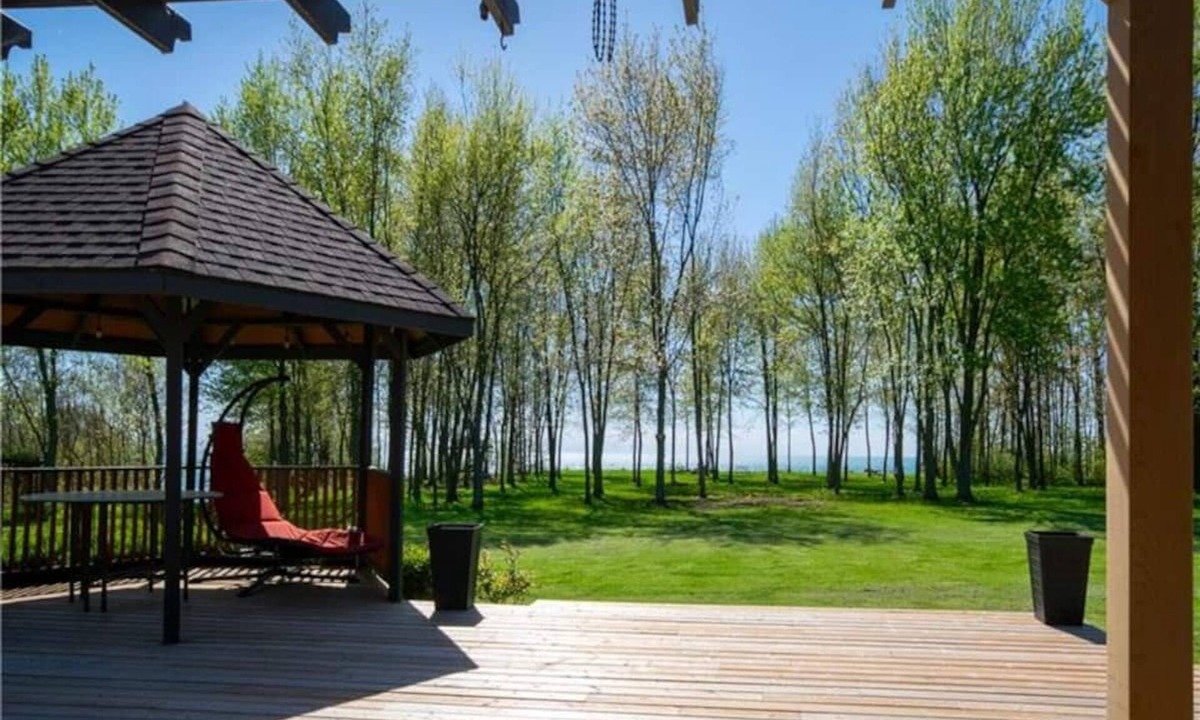 Bayfield House | Bluewater Lakehouse Retreat with Private Beach & Hot Tub