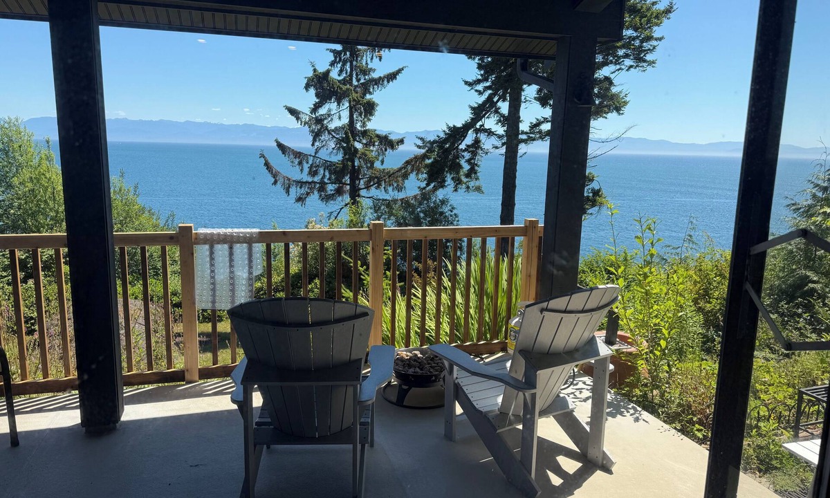Juan de Fuca Electoral Area Condo | Cedar Coast Oceanfront, Victoria, firepit, ocean deck, 180 degree views, serene