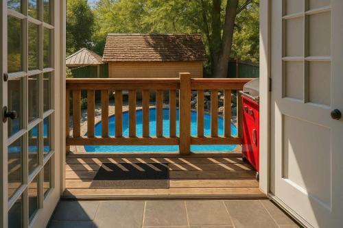 Saanich East Apartment | Charming "Melrose Place" w Year-Round Heated Pool, Deck & Grill