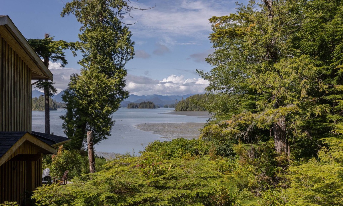Tofino Cabin | Inlet view carriage house on Jensens Bay private hot tub 2 king bedrooms 2 bath