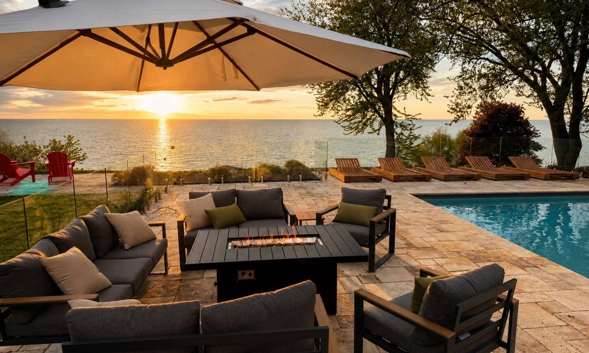 Kingsville House | Lakefront Luxury | Pool, Hot Tub, Wine Route