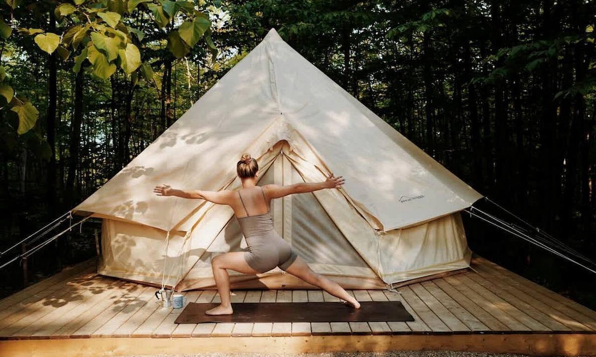 Miller Lake RV Rental | Off-Grid Bell Tent near the Bruce Peninsula in Tobermory, Ontario, Perfect for a Glamping Retreat