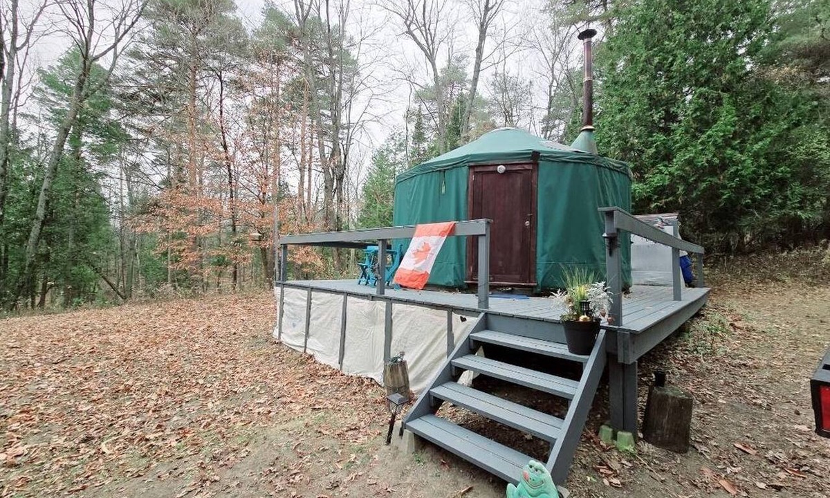 Blackstock RV Rental | Secluded Yurt Rental Perfect for a Romantic Getaway from Toronto, Ontario