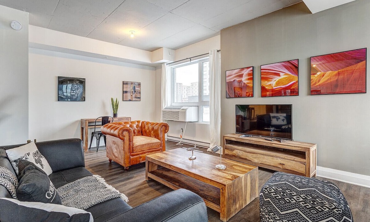 Laval Apartment | Urban 2BR Escape In-suite Laundry and Terrace