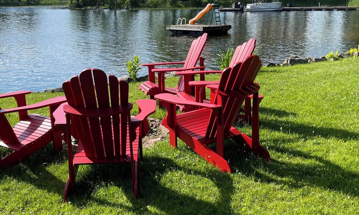 Marmora Cottage | Waterfront cottage with beach, boat launch and dock and west exposure sunsets