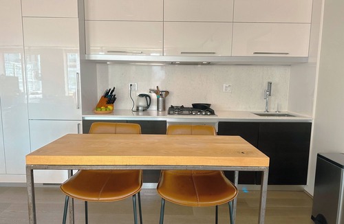 Chinatown Apartment | 2 bed, 2 bath, XL patio, short walk from stadium