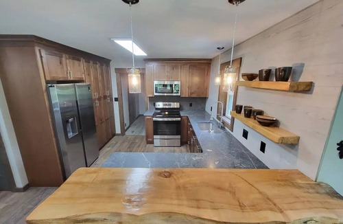 Queensbury House | Adirondack Fall: Fire Pit & Indoor Hot Tub