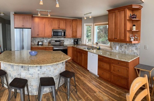 Silver Star Mountain Ski Chalet | Authentic Ski Chalet w/Gas Fireplace & Hot Tub backing onto Alpine Chairlift