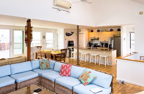 West Hampton Dunes House | Beachfront ocean-view escape with rooftop & private beach access - dog-friendly