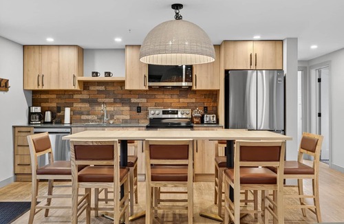 Revelstoke Apartment | Downtown Suite | Kitchen + Near Mountain Resort