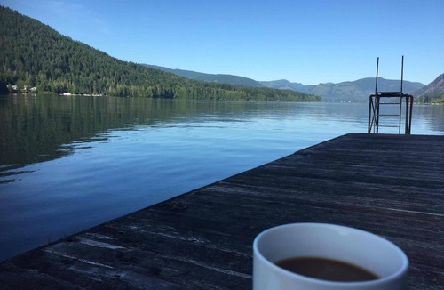 Youbou House | Gorgeous Chalet Style Lake house with four decks and huge dock.