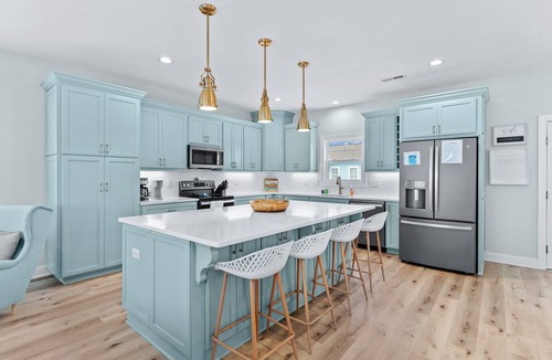 Holden Beach House | Heaven's Outpost: Waterfront retreat with private pool, beach access, fast WiFi & two decks