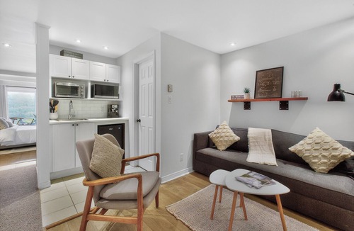 Mont-Tremblant Condo | Lake & Mountain views/Brick Fireplace/Free Shuttle