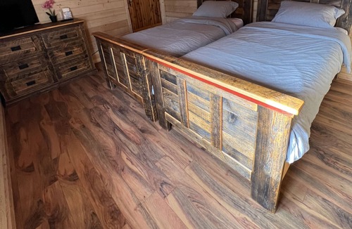 Whitecourt Ski Chalet | Large Log House with River Views