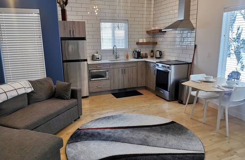 Kitimat Apartment | Lux Quarters Kitimat River Suite. Quiet neighborhood, Private yard.