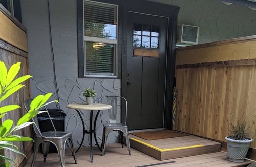 Harrison Hot Springs Hotel | Luxurious 2 person jacuzzi tub, queen bed, sleeps 2, with kitchenette