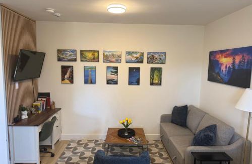 Langford Apartment | Modern 1BR Suite with Laundry, Workspace & WiFi