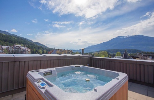 Whistler Village Apartment | Mountain Condo with Private Hot Tub and Fireplace