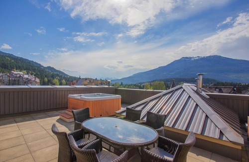 Whistler Village Apartment | Mountain Condo with Private Hot Tub and Fireplace