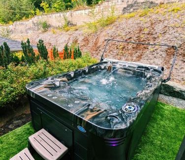 Promontory House | Mountain Retreat with Views, Hot Tub, Games & AC