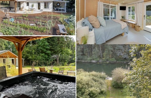 Lake Cowichan Cabin | Otter Haven Sheshed on the River at The Fig and Filbert