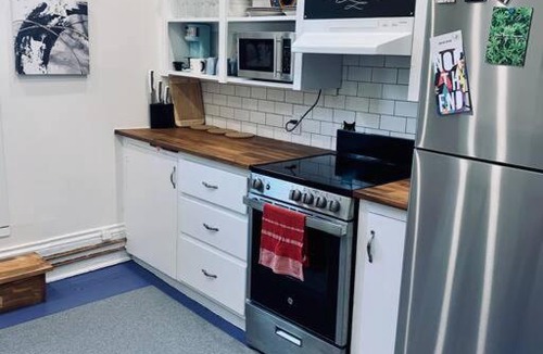 North End Apartment | Pet-Friendly Space #3 at Doggy Digs, King Bed and Office