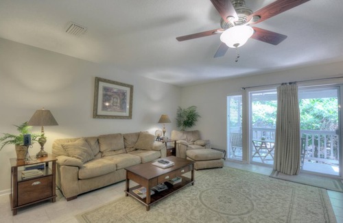 Demere Park Condo | Private Elevator 5 Balconies Pool St. Simons Rental