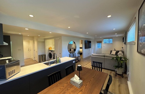 Pemberton Heights Apartment | Private Garden Level Suite Bright & Spacious