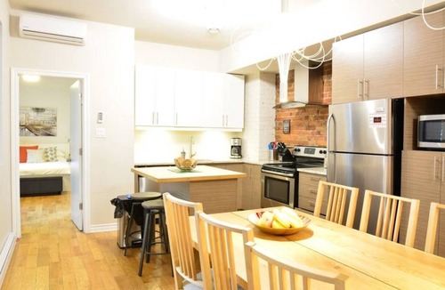 Plateau Mont Royal Apartment | Rare Find! Ground Floor apartment near metro. Patio, 4 bedrooms + 4 bathrooms.