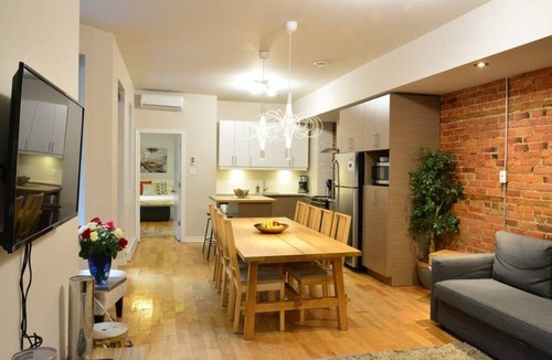 Plateau Mont Royal Apartment | Rare Find! Ground Floor apartment near metro. Patio, 4 bedrooms + 4 bathrooms.