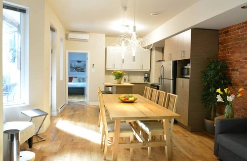 Plateau Mont Royal Apartment | Rare Find! Ground Floor apartment near metro. Patio, 4 bedrooms + 4 bathrooms.