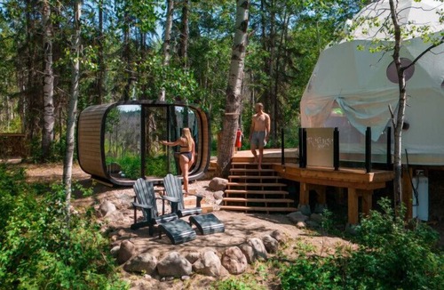 Central Alberta House | Refuge Bay Aer XL Dome - Luxury Off Grid Escape