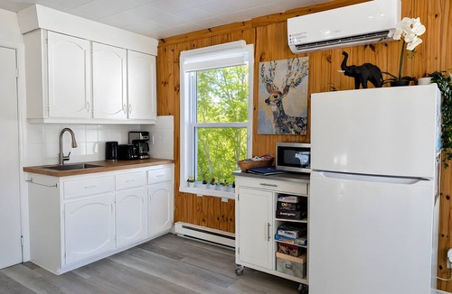 Saint-Tite-des-Caps Ski Chalet | Relaxing Chalet Getaway with Spa, Fireplace & BBQ