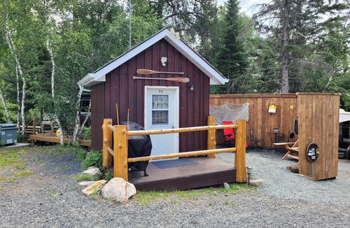 Kenora Cabin | Site 11 Fisher Glamping Bunkie on Small Urban Farm