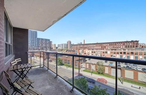 Parkdale House | Stylish 2BR condo with 2 Balconies & Workspace
