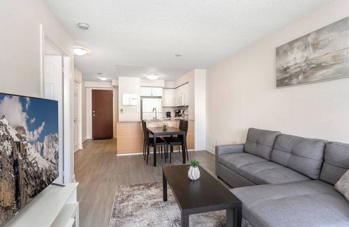 Downtown Mississauga Apartment | Stylish 2BR Retreat Steps to SQ1 | Prime Location