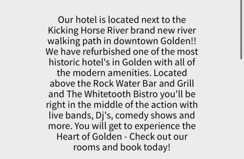 Golden Hotel | The Cache Hotel and Lodgings