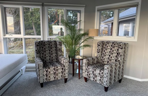 Pender Island Apartment | The West- Ocean Front Suite over looking Salish Sea and occasional Orca Whales