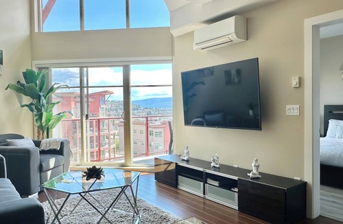 Central Okanagan Apartment | Top Floor apartment w/Views + Hot Tub, Sauna & Pool