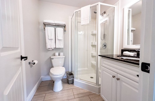 Stanley Bridge Condo | Two bedroom condo with private outdoor hot tub