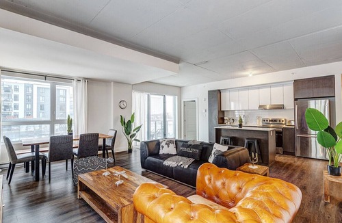 Laval Apartment | Urban 2BR Escape In-suite Laundry and Terrace