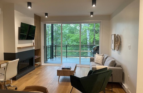 Owl's Head Ski Resort Condo | You’ll fall in love! Brand new family unit at Mont Owl’s Head with a dock!