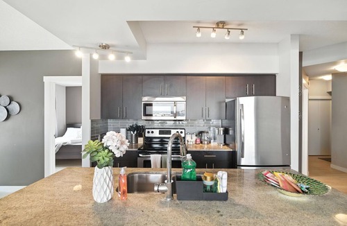Downtown Edmonton Apartment | Zorro - Stylish 2BD | 2 BA | Ice District Suite!