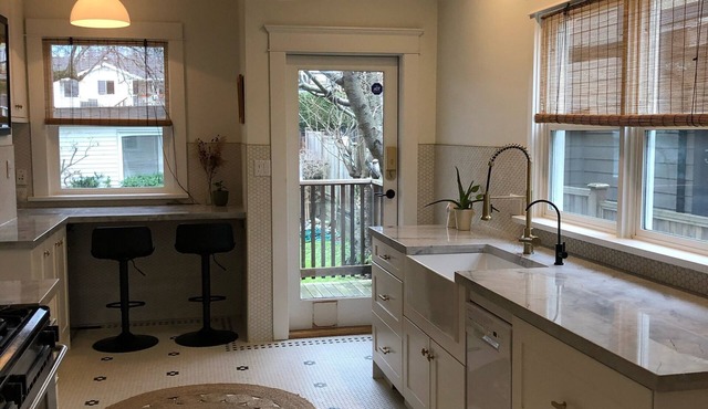 112 year old Heritage House with city views and private backyard