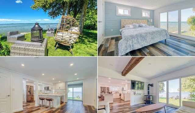 3 Bdrm Newly Renovated Water Front Cottage On Lake Simcoe