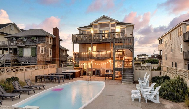 Beachfront w/Pool, Hot Tub & Game Room, Sleeps 28 | Atlantic Watch by AvantStay