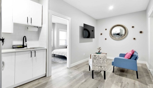 Blend of modern and cozy charm.