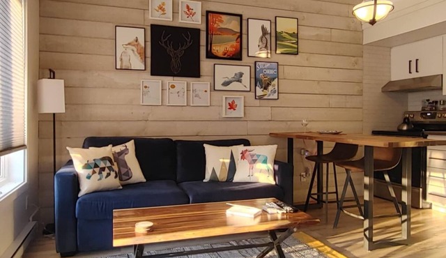 Chalet Aventure Orford - Cozy condo in beautiful Orford - WiFi, AC, fireplace