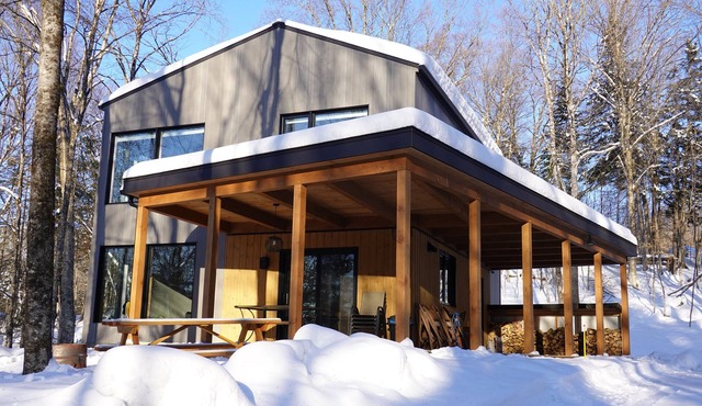 Close to Vallée-Bras-du-Nord, this new construction offers comfort in nature